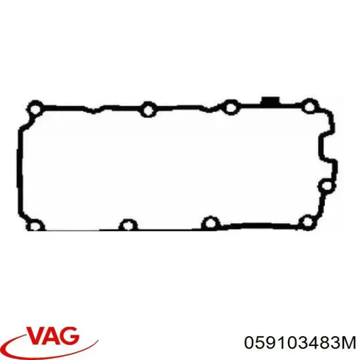 Прокладка клапанной крышки двигателя левая 059103483M VAG