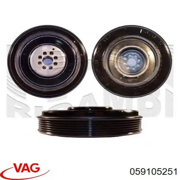 Шкив коленвала (демпфер) VAG 059105251 цена, от 49.38 USD