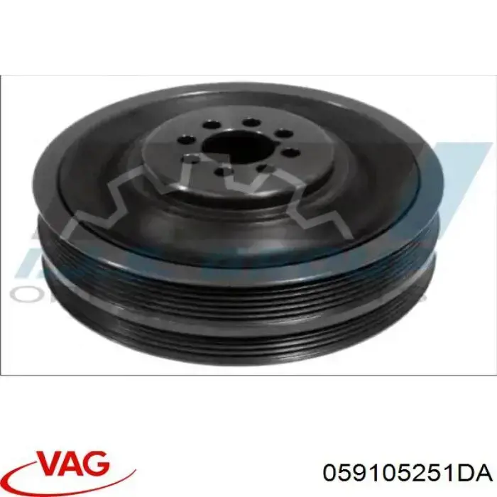 Шкив коленвала 059105251DA VAG