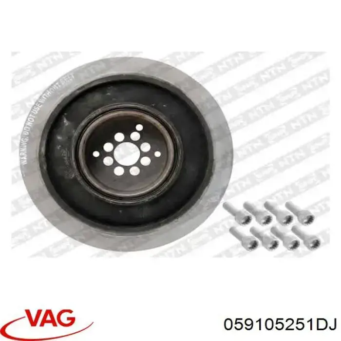 Демпфер коленвала VAG 059105251DJ