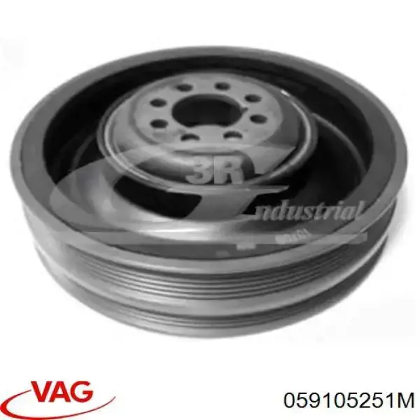 Шкив коленвала (демпфер) VAG 059105251M цена, от 19.73 USD