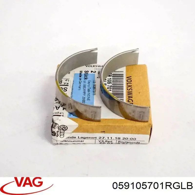 Шатунные вкладыши коленчатого вала Alex AL059105701ABGLB цена, от 30.54 USD