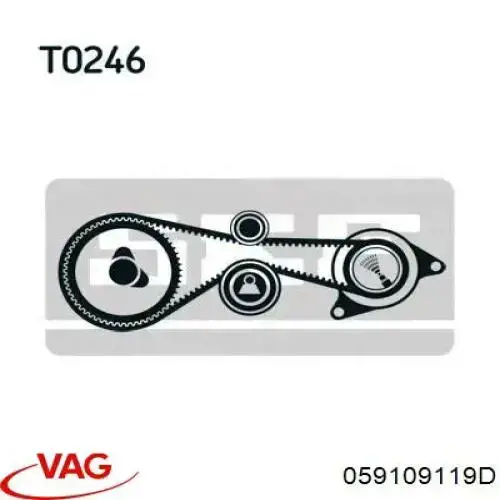 Зубчатый ремень VAG 059109119D цена, от 80.26 USD