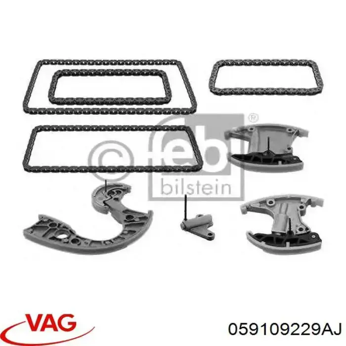 059109229AJ VAG cadeia do mecanismo de distribuição de gás