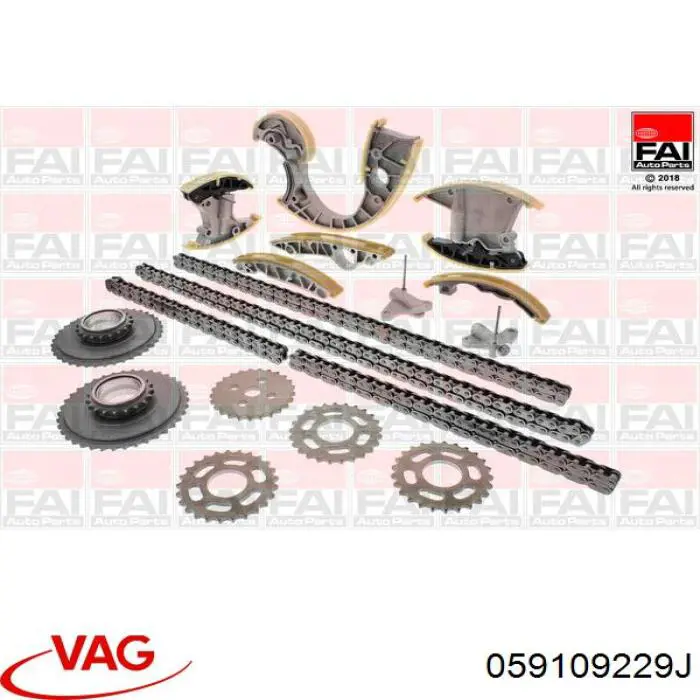 Цепь привода распредвала VAG 059109229J цена, от 267.40 USD