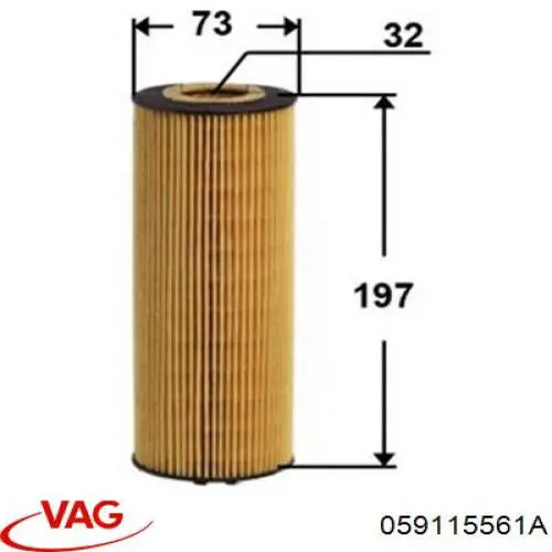 Купить 059115561A VAG Фильтр центробежный очистки масла