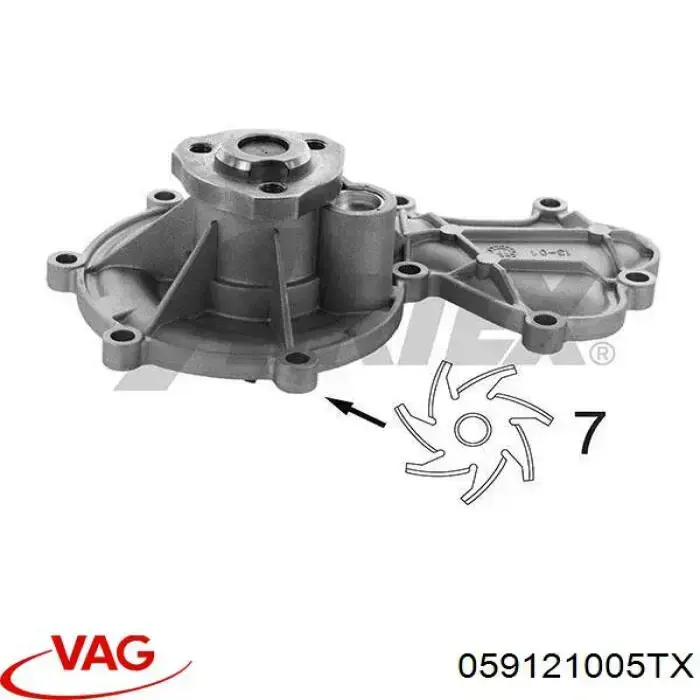 Купить 059121005TX VAG Насос охлаждения