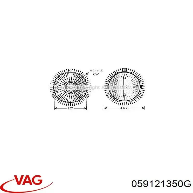 Купить 059121350G VAG Муфта вентилятора охлаждения