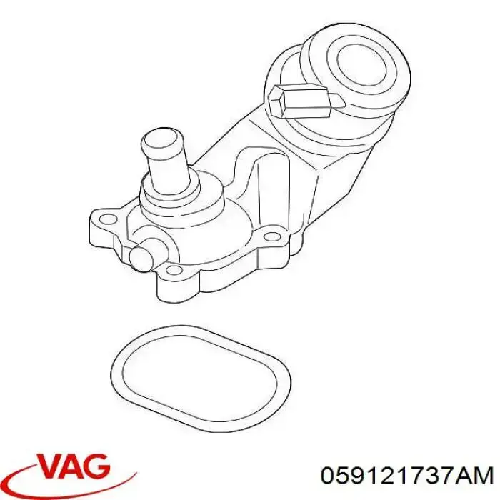 059121737AM VAG Корпус термостата в сборе