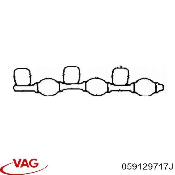 Прокладка коллектора впуск VAG 059129717J