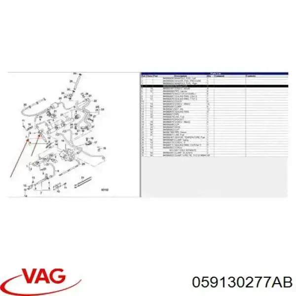 Купить 059130855AV VAG Клапанная форсунка