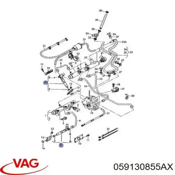 059130855AX VAG форсунки