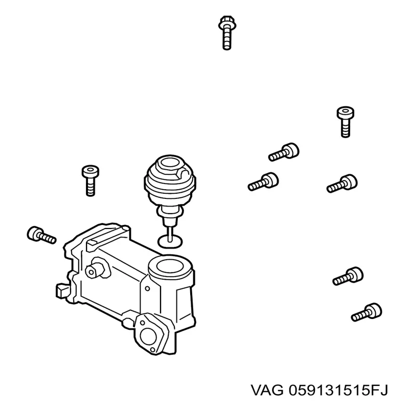 059131515EK VAG Радиатор системы EGR
