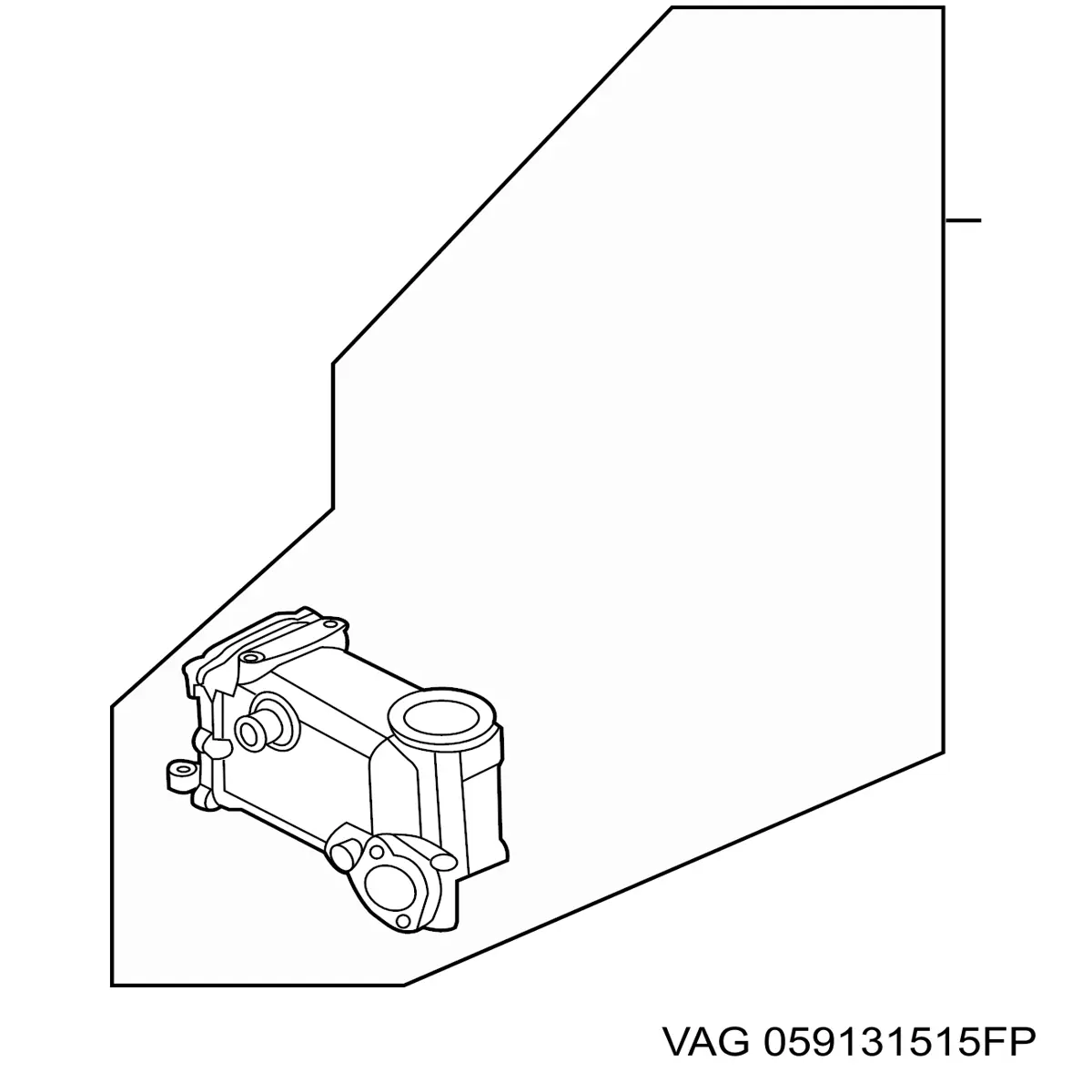 Радиатор системы EGR 059131515FP VAG