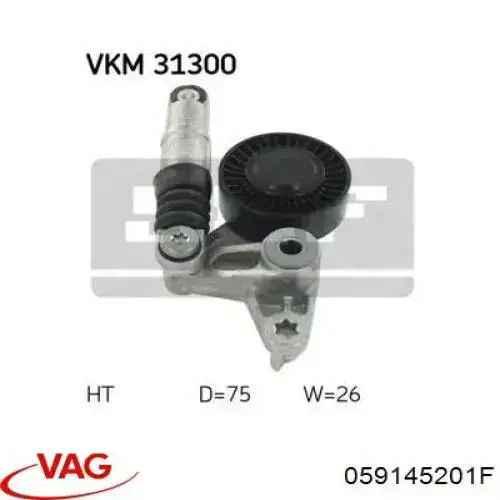 Роликовий модуль натяжителя ремня VAG 059145201F цена, от 19.00 USD