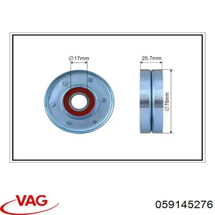Купить 059145276 VAG Паразитный ролик