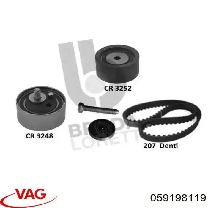 Купить 059198119 VAG Комплект ГРМ