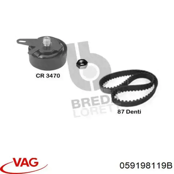 Комплект ГРМ 059198119B VAG