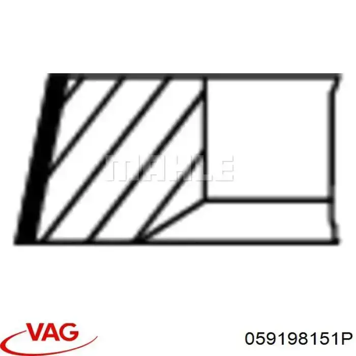 Кольца поршневые STD на 1 цилиндр VAG 059198151P цена, от 29.51 USD