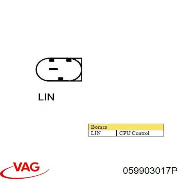059903017P VAG Генератор автомобильный