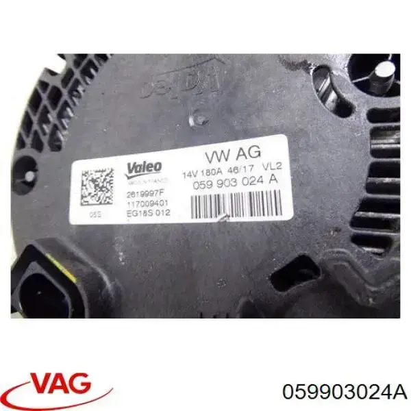 Автомобильный генератор VAG 059903024AX цена, от 263.50 USD