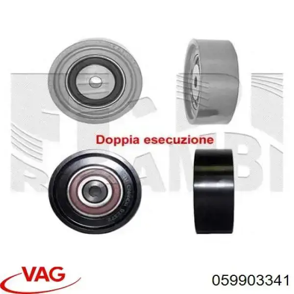 059903341 VAG Ролик приводного ремня, паразитный