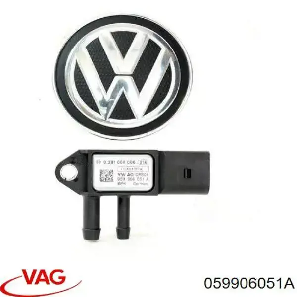 Купить 059906051A VAG Датчик давления выхлопных газов