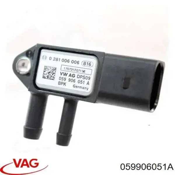Купить 059906051A VAG Датчик давления выхлопных газов
