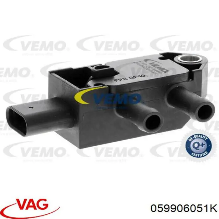 059906051K VAG sensor de pressão dos gases de escape