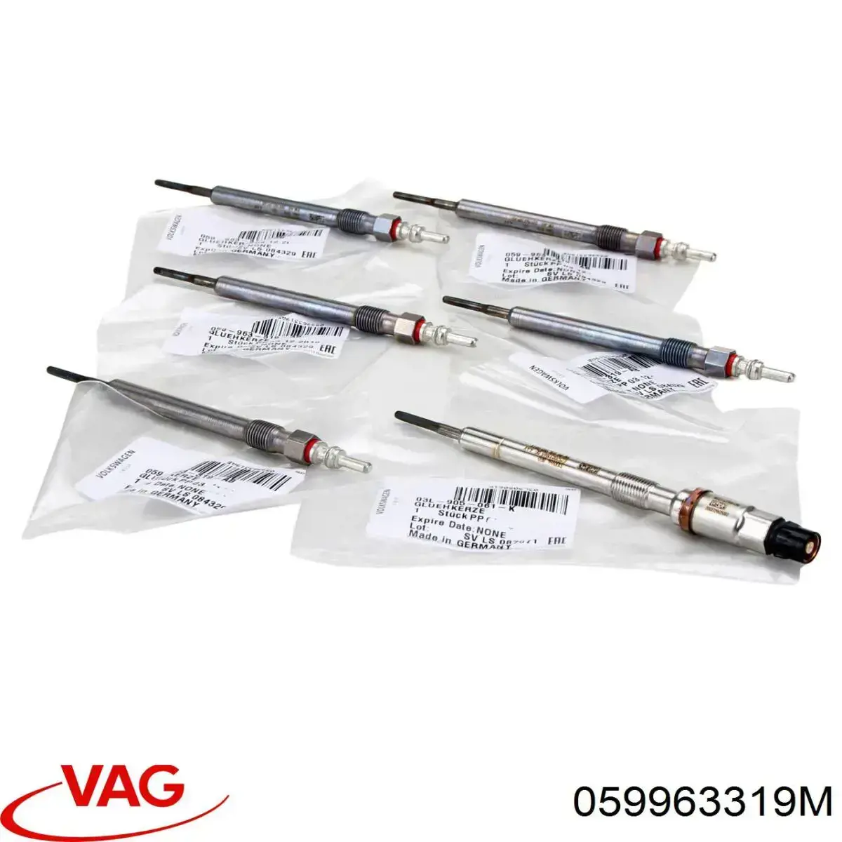 Свечи накала 059963319M VAG