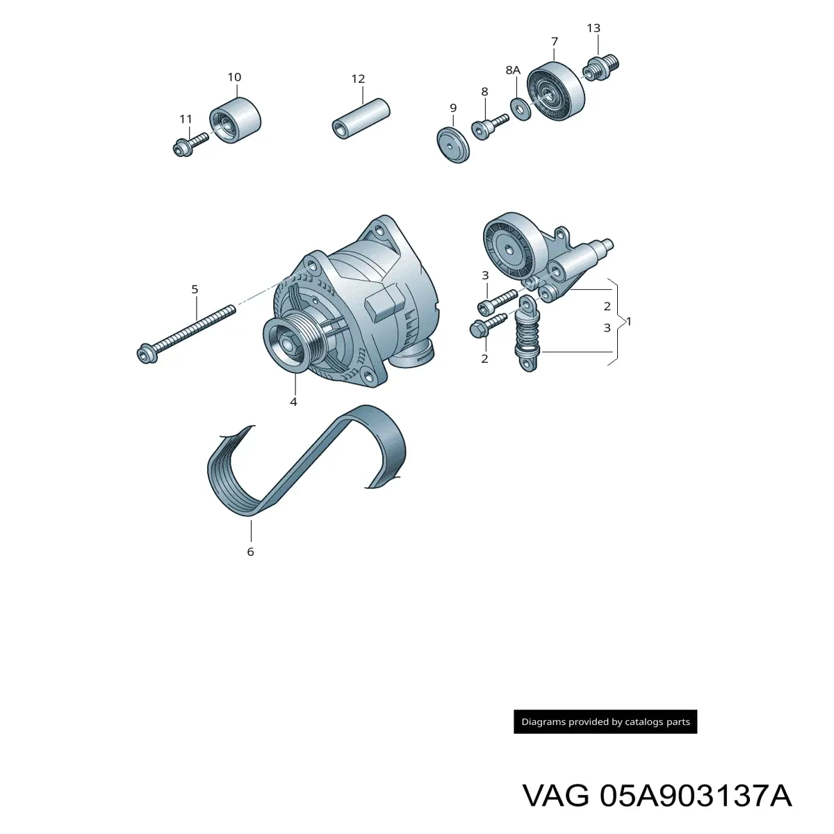 05A903137A VAG Поликлиновый ремень
