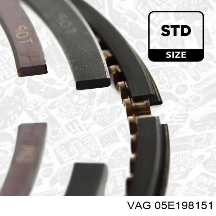 Anéis do pistão para 1 cilindro, STD. para Volkswagen Caddy (SAB, SAJ)