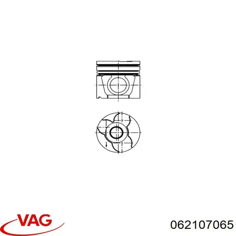 Поршень в сборе VAG 062107065 цена, от 120.57 USD