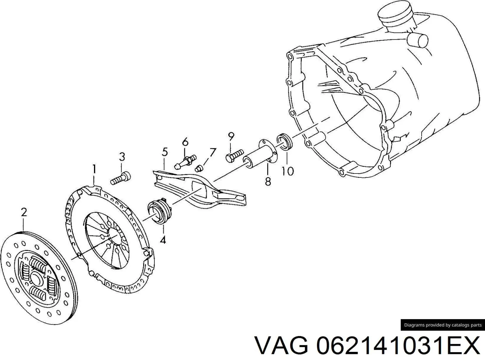 Диск сцепления 062141031EV VAG