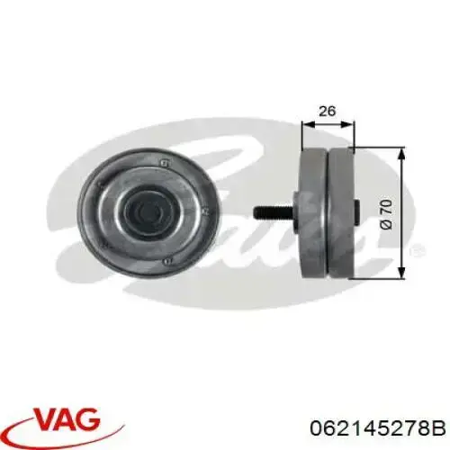 Купить 500522 Caffaro Паразитный ролик