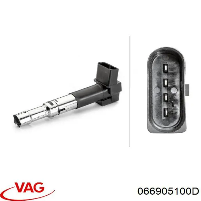 Катушка зажигания 066905100D VAG