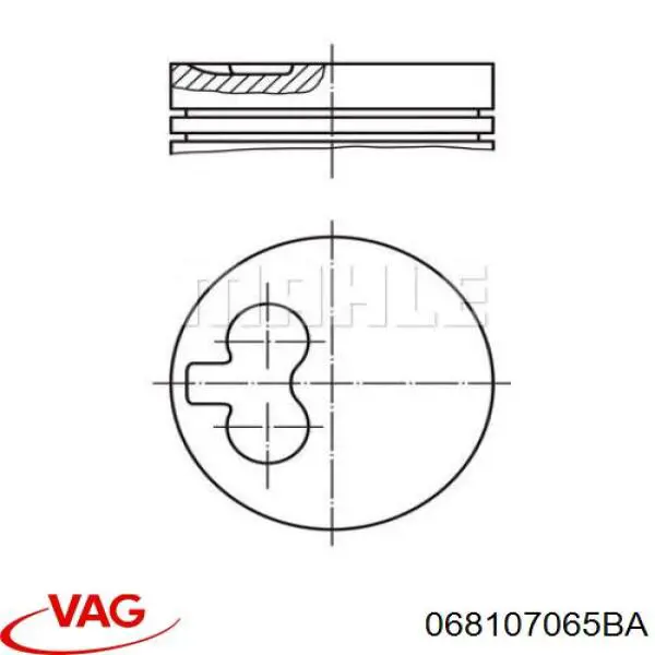 Купить 068107065BA VAG Поршень на 1 цилиндр