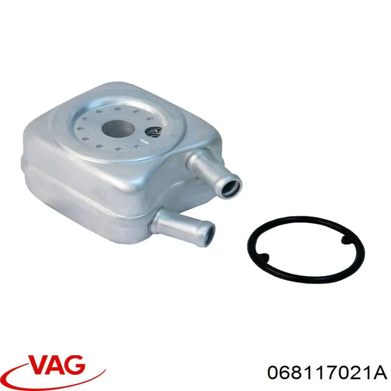 Радиатор масляный (холодильник), под фильтром VAG 068117021A цена, от 20.14 USD