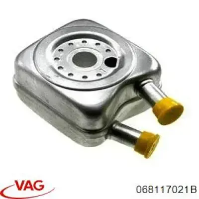 Купить 068117021B VAG Радиатор масляный (холодильник), под фильтром