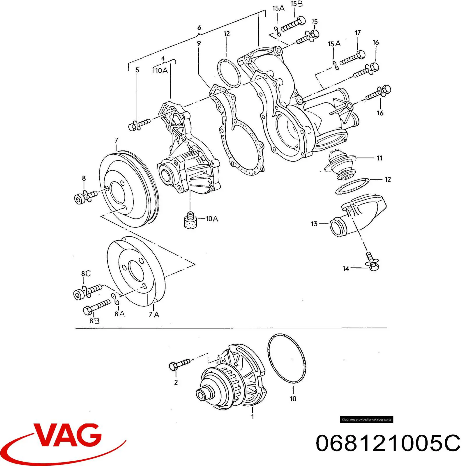 Помпа 068121005C VAG