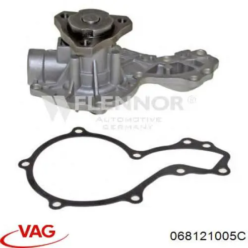 Помпа охлаждения VAG 068121005C цена, от 19.61 USD