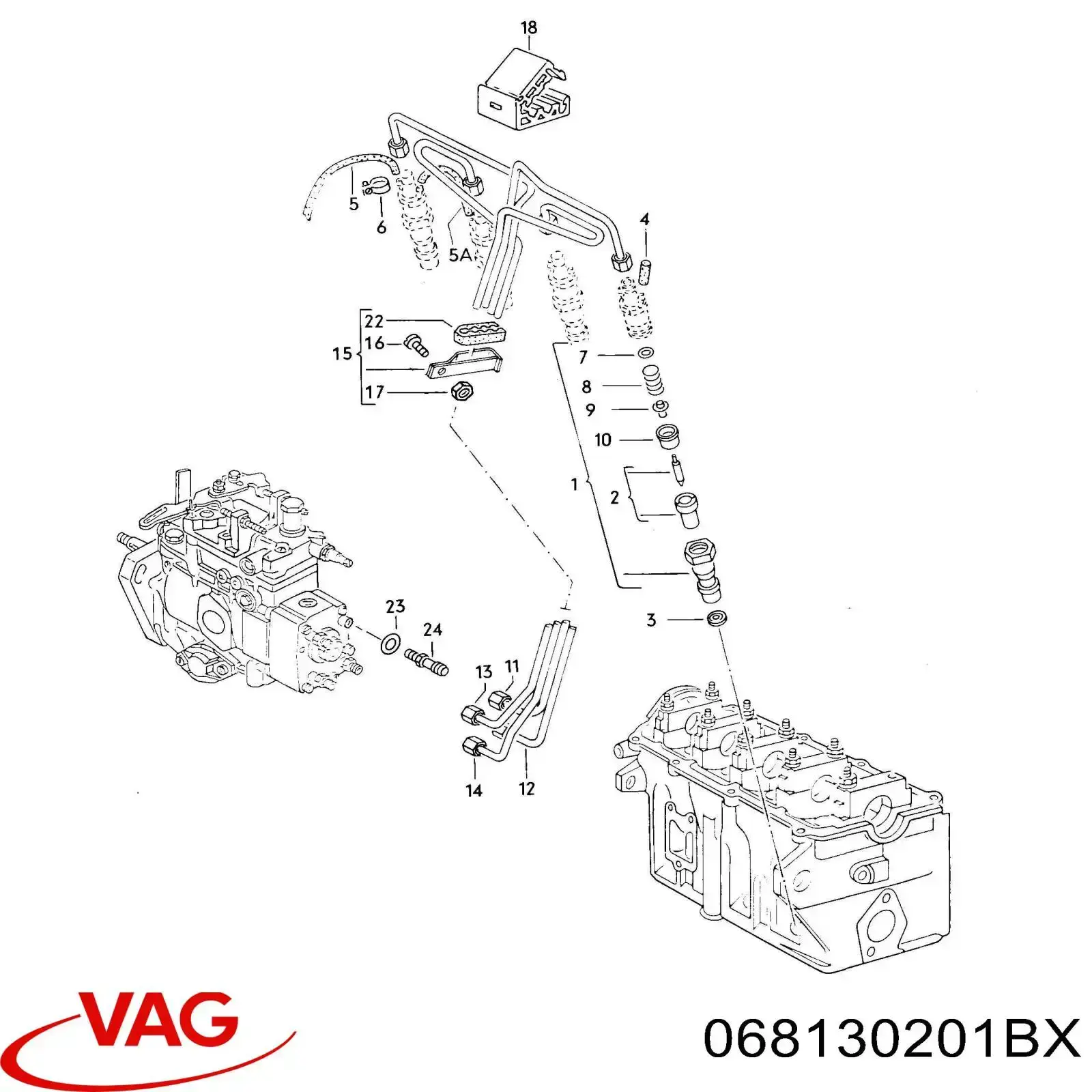 Форсунка инжектора VAG 068130201BX цена, от 38.01 USD