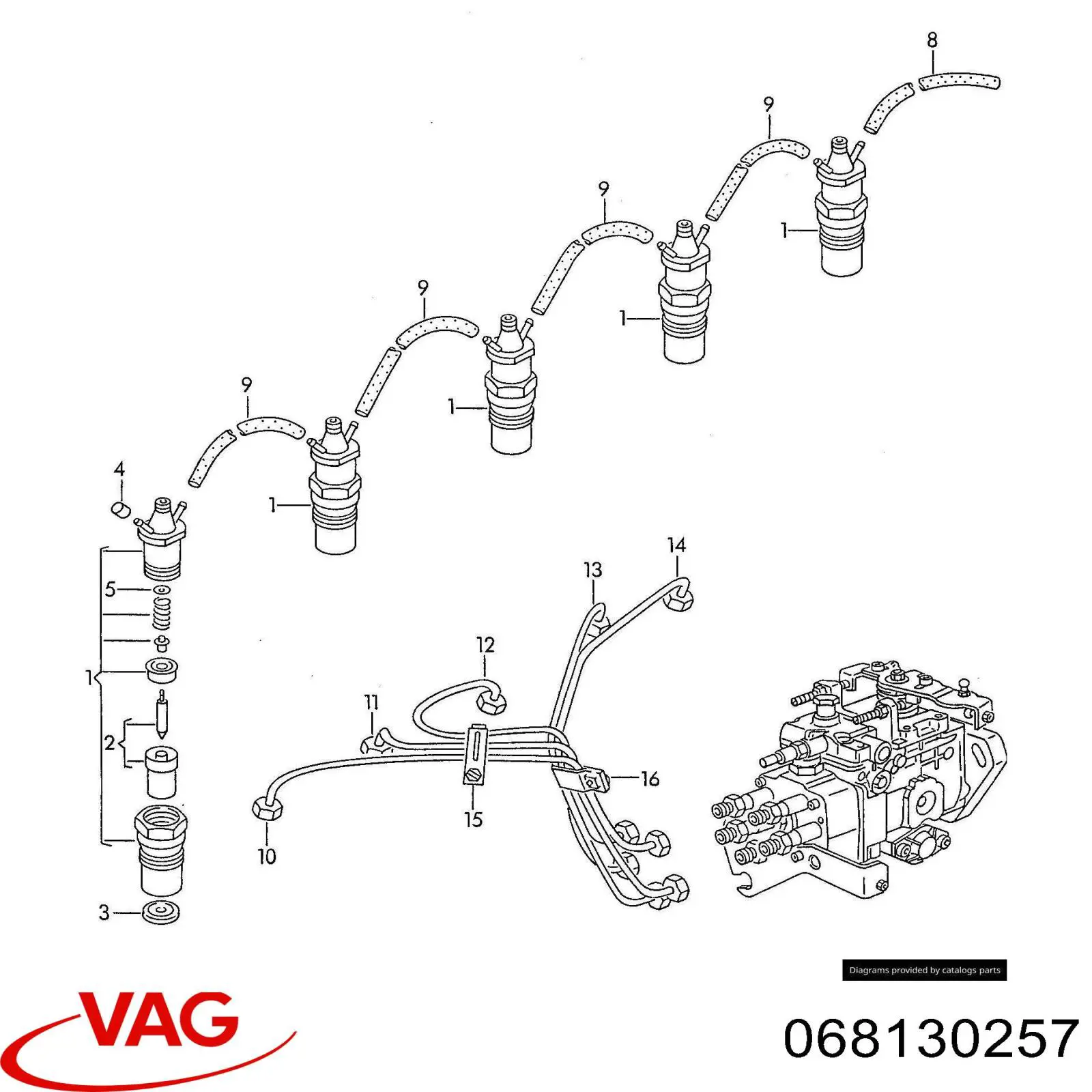  VAG 068130257 цена, от 0.17 USD