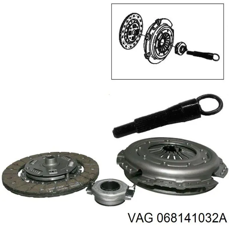 068141032A VAG Диск сцепления ведомый
