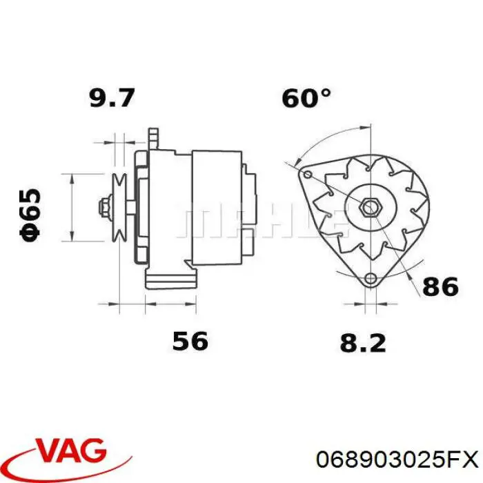 175903023LX VAG генератор