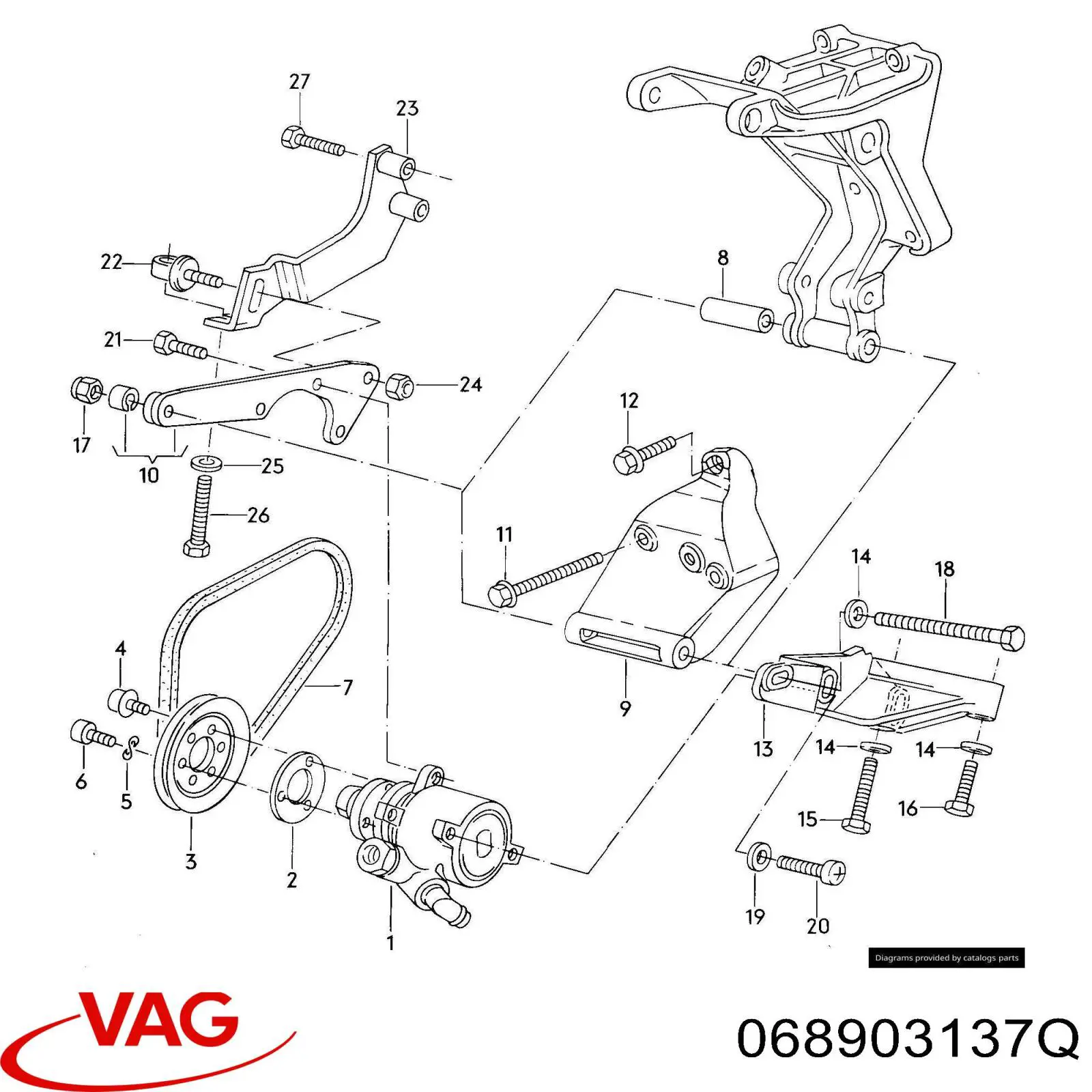 Купить 068903137Q VAG Ремень генератора