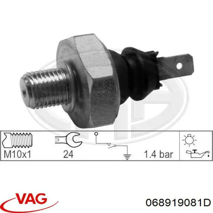 Купить 068919081D VAG Датчик давления масла