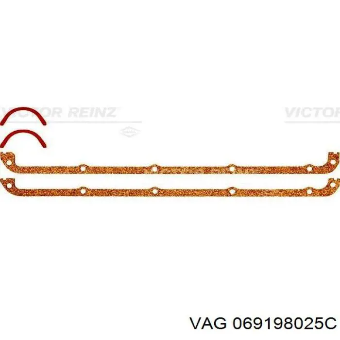 Прокладка клапанной крышки двигателя, комплект VAG 069198025C цена, от 8.58 USD