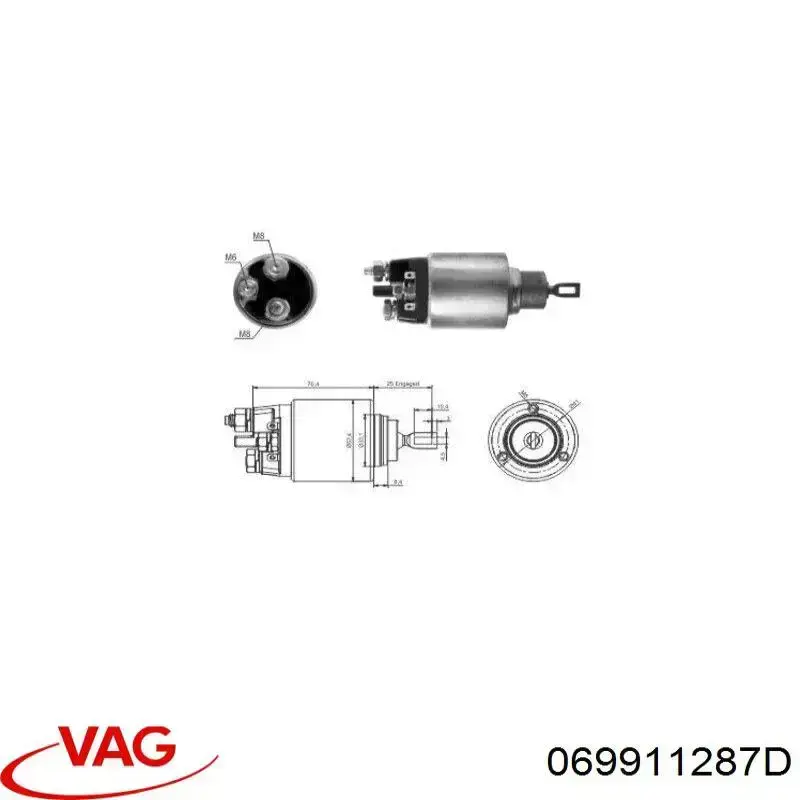 Купить 069911287D VAG Тяговое реле
