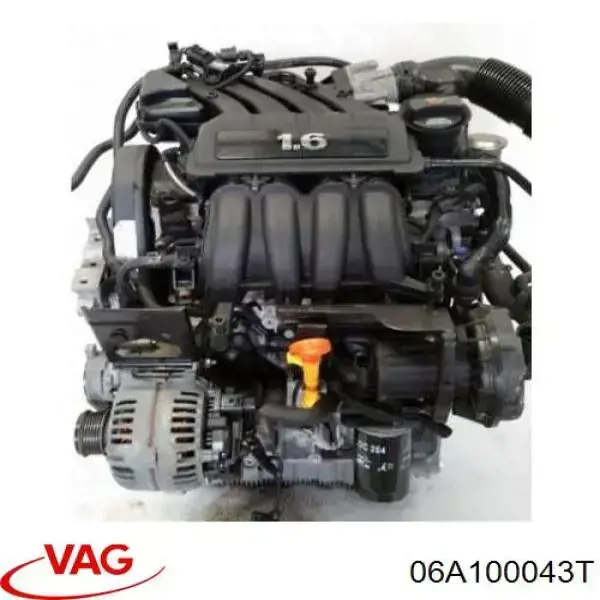 06A100043T VAG Motor montado